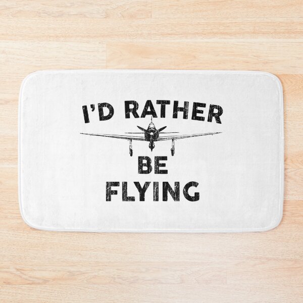Item preview, I'd Rather Be Flying Funny Airplane Aviation Pilot designed and sold by adxota.