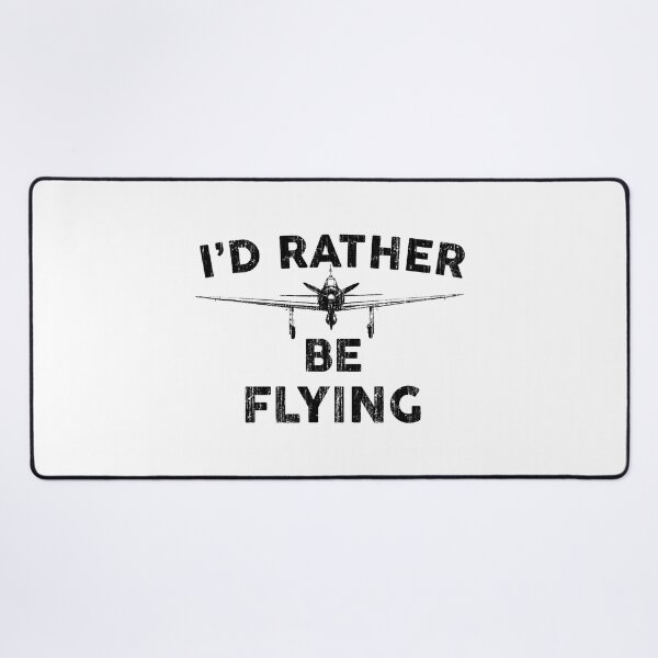 Item preview, I'd Rather Be Flying Funny Airplane Aviation Pilot designed and sold by adxota.