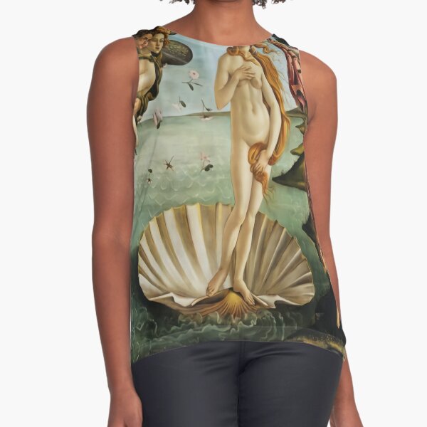 Birth of Venus - Botticelli  Sleeveless Top for Sale by NewNomads