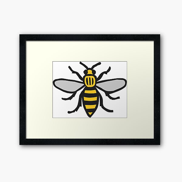 Manchester Bee, Classic Edition Framed Art Print