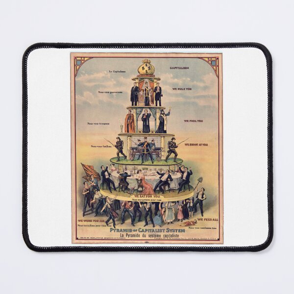 Item preview, Objector Bring Benefit Pyramid of Capitalist Systems Anticapitalist Propagan designed and sold by Marguerite042Ri.
