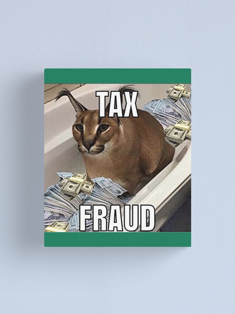 Big Floppa tax fraud Funny memes | Art Board Print