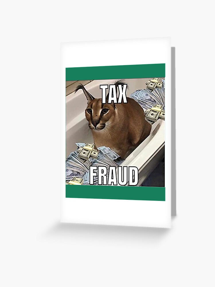 Big Floppa tax fraud Funny memes | Art Board Print