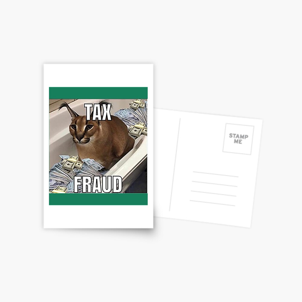 Big Floppa tax fraud Funny memes | Art Board Print