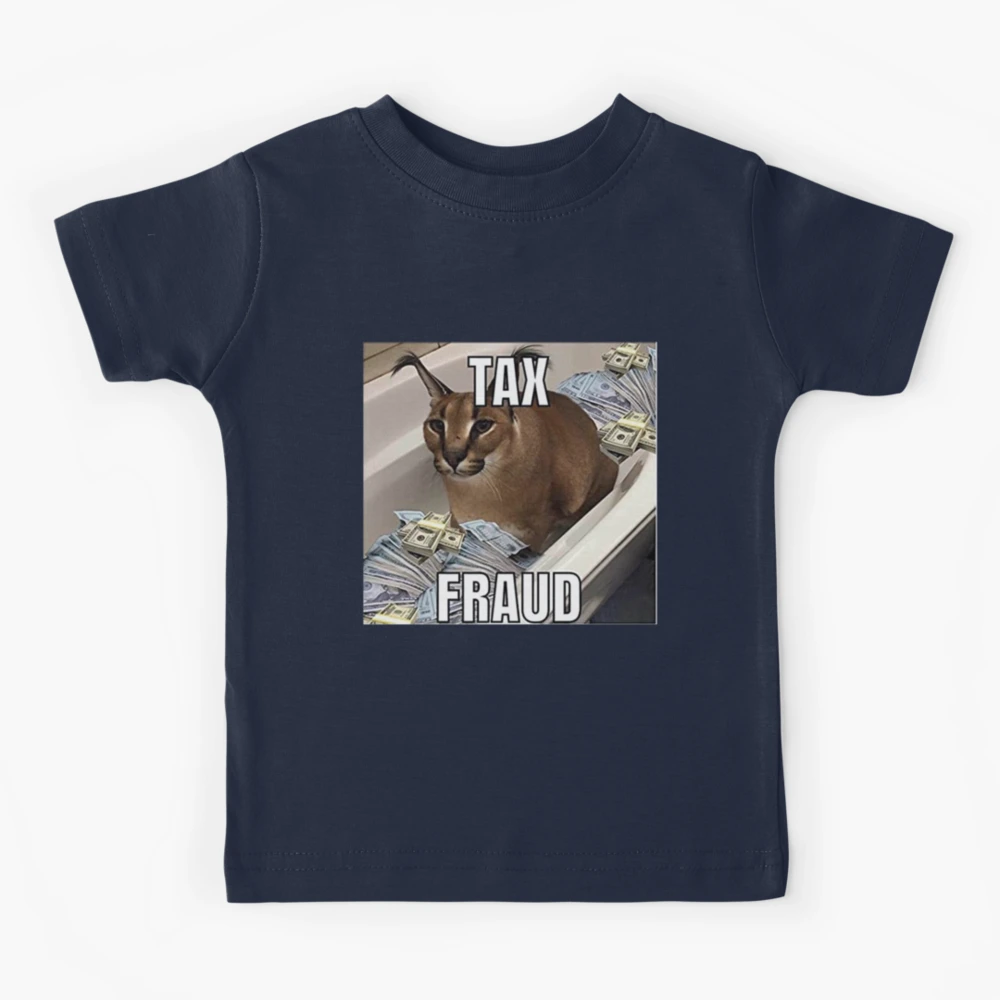 Big Floppa tax fraud Funny memes | Kids T-Shirt