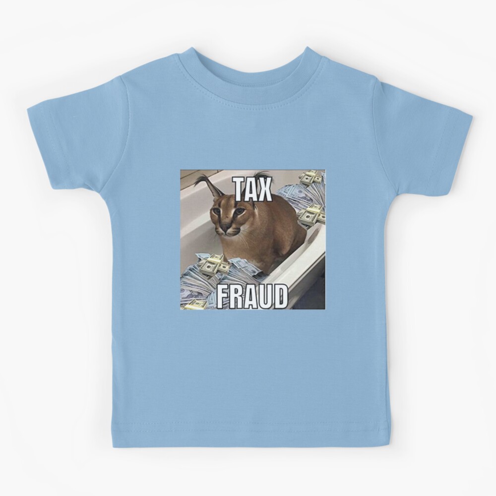 Big Floppa tax fraud Funny memes | Kids T-Shirt