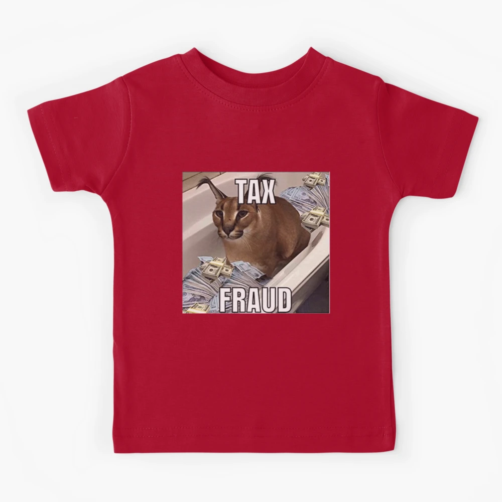 Big Floppa tax fraud Funny memes | Kids T-Shirt