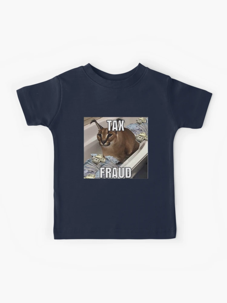 Big Floppa tax fraud Funny memes | Kids T-Shirt