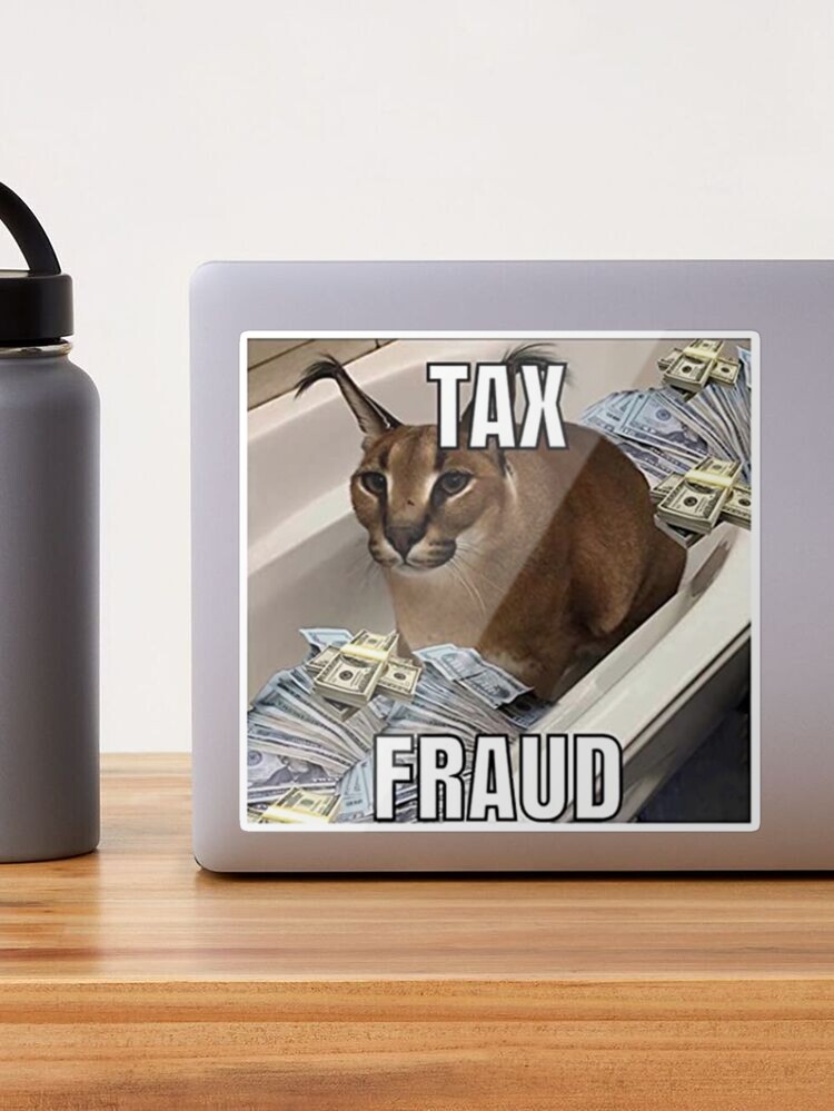 Big Floppa tax fraud Funny memes | Art Board Print