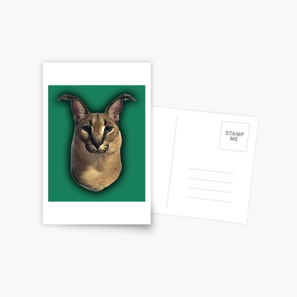 Big Floppa - Caracal meme cat / fat floppa / cursed floppa Postcard for  Sale by romanticists