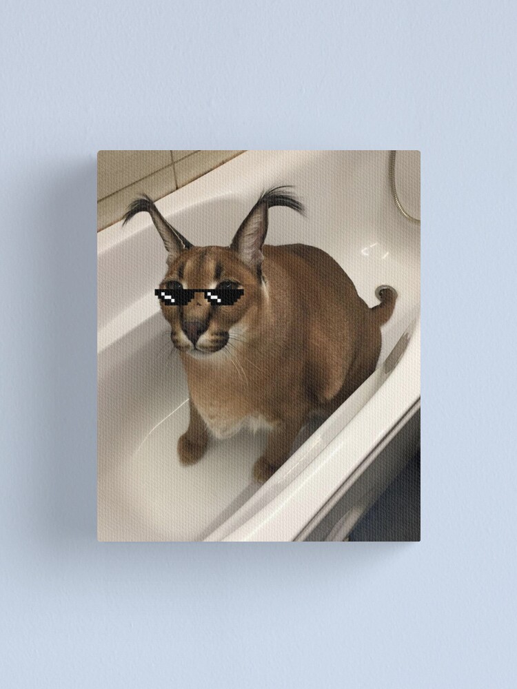 Big Floppa Funny Caracal Big Cat Meme Art Board Print for Sale by  dinnashop