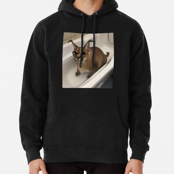 Big Floppa Meme Cat' Unisex Two-Tone Hoodie