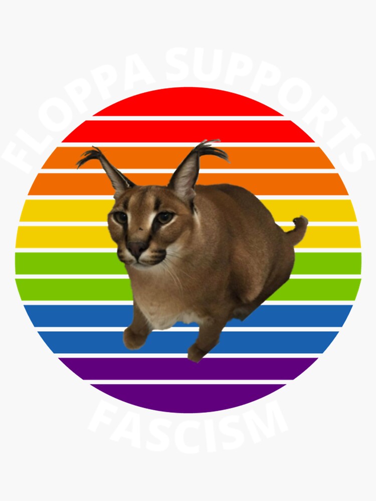 Big Floppa Caracal Cat Meme' Sticker