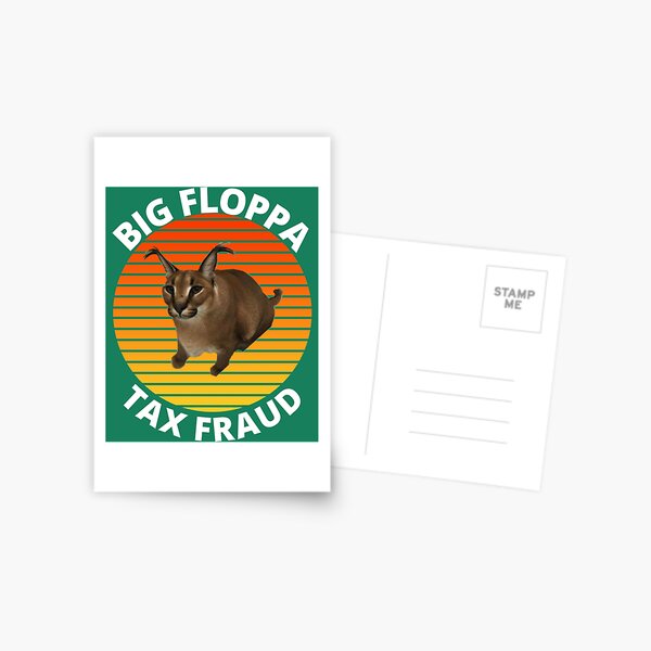 Drunk Floppa Meme Caracal Cat  Postcard for Sale by fomodesigns