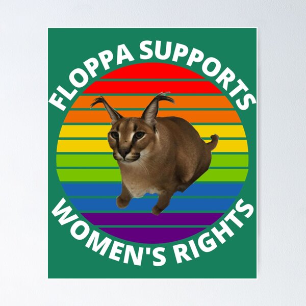 Big Floppa My Beloved Caracal Cat Meme Poster