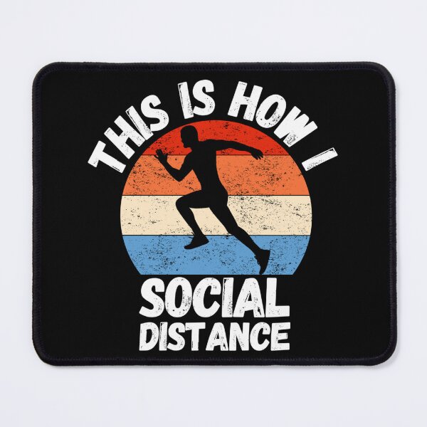 Item preview, This Is How I Social Distance Running Lovers Sticker designed and sold by dianesandraon.