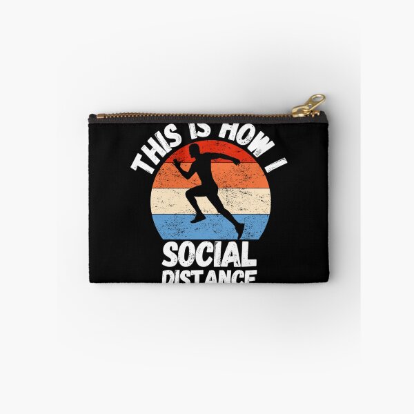 Item preview, This Is How I Social Distance Running Lovers Sticker designed and sold by dianesandraon.
