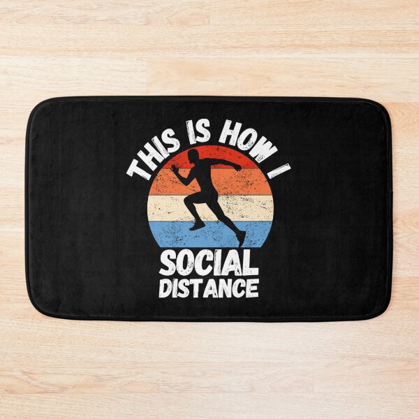 Item preview, This Is How I Social Distance Running Lovers Sticker designed and sold by dianesandraon.