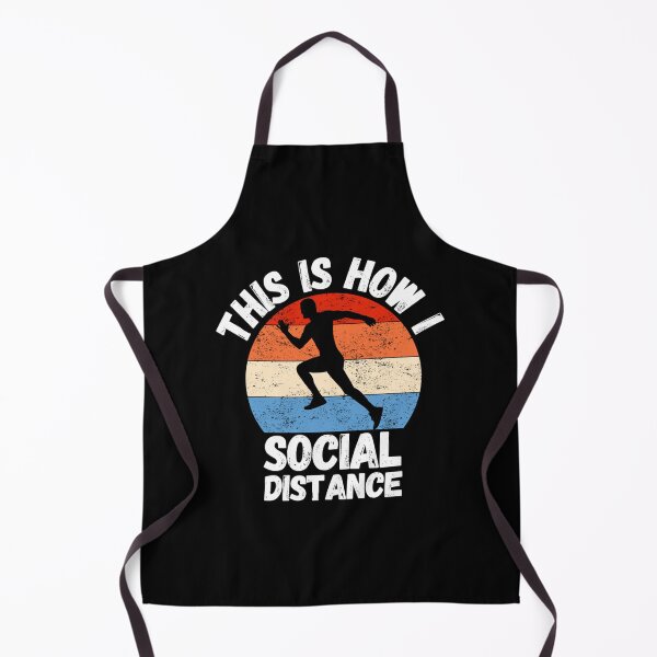 Item preview, This Is How I Social Distance Running Lovers Sticker designed and sold by dianesandraon.