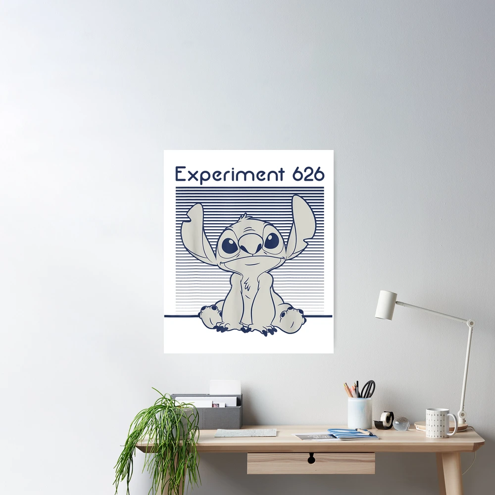 Experiment 626 Stitch 3 Die-Cut Vinyl Sticker by James Art Ville