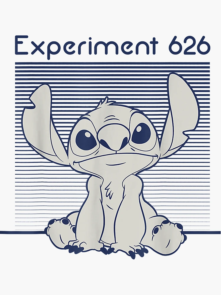 Experiment 626 Stitch 3 Die-Cut Vinyl Sticker by James Art Ville