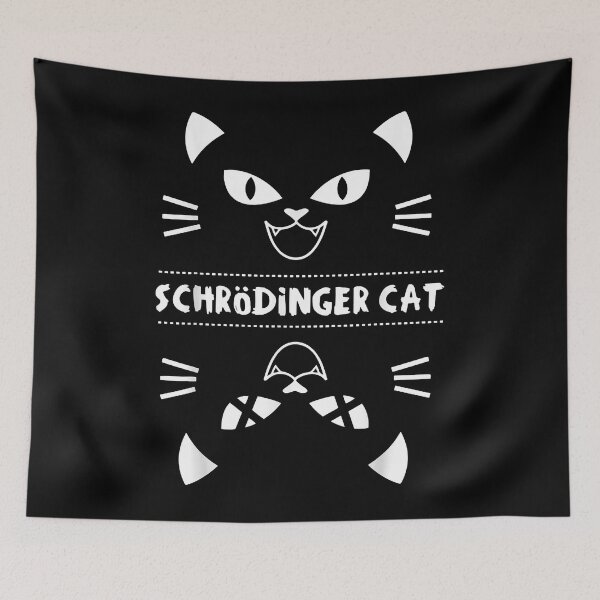 Aperçu de l'œuvre Schrödingers Katze - T-shirt Chat de Schrödinger créée et vendue par JasonWynn.