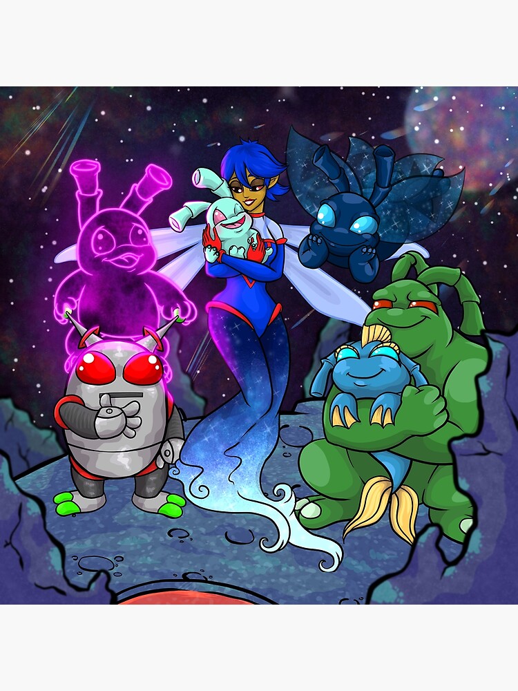 "Neopets grundo and the space faerie Mira" Poster for Sale by TheNeo