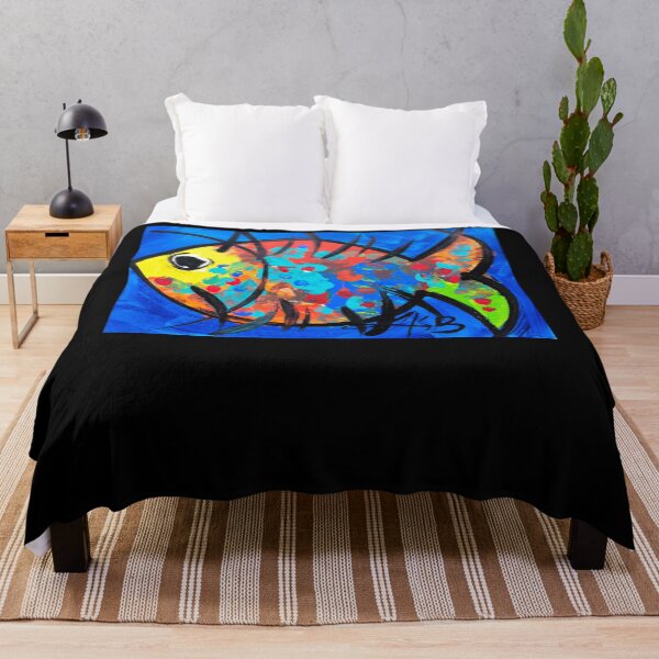 Item preview, Happy As Fish louise stewart brown creative artworks colourful designed and sold by AshleyerStreet.