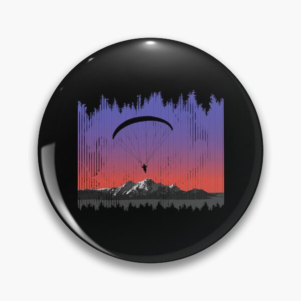 Item preview, Paragliding Pilot Flying Mountains Sports designed and sold by adxota.