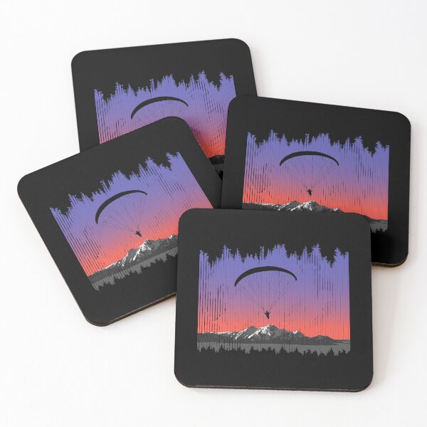 Item preview, Paragliding Pilot Flying Mountains Sports designed and sold by adxota.
