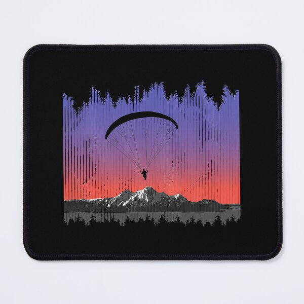 Item preview, Paragliding Pilot Flying Mountains Sports designed and sold by adxota.
