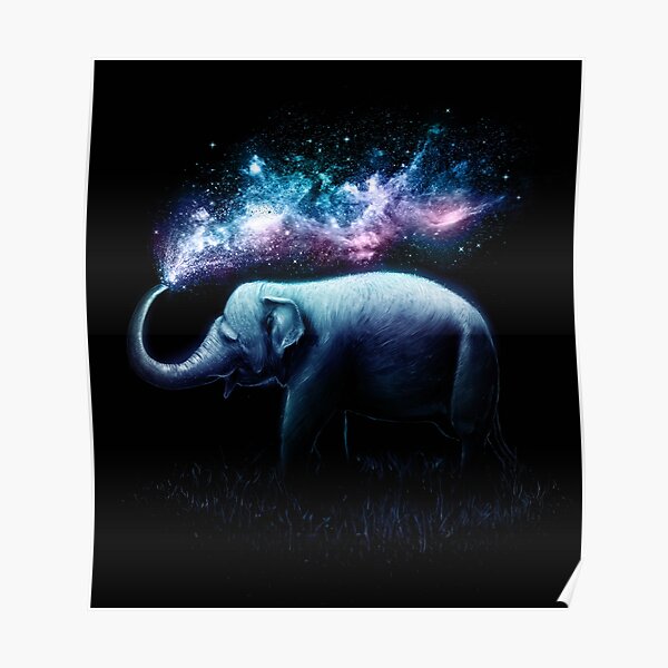 Elephant Splash Poster