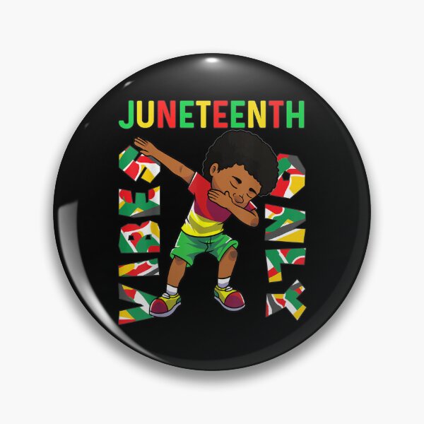 Item preview, Junenth 1865 Dabbing Vibes Only Black African Boys kids designed and sold by Levidean.