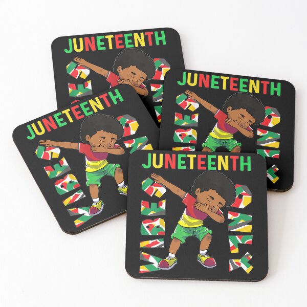 Item preview, Junenth 1865 Dabbing Vibes Only Black African Boys kids designed and sold by Levidean.