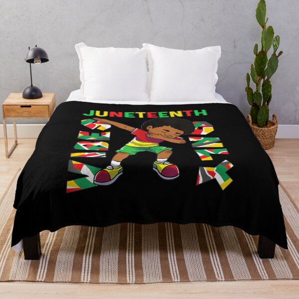 Item preview, Junenth 1865 Dabbing Vibes Only Black African Boys kids designed and sold by Levidean.