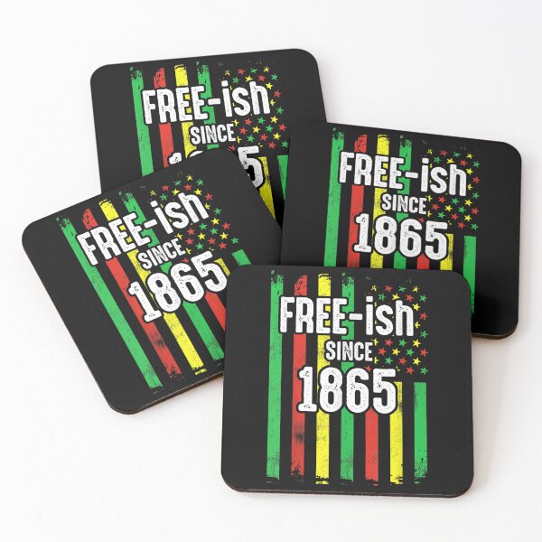 Item preview, Free-ish Since 1865 Junenth Black Pride African USA Flag designed and sold by Levidean.