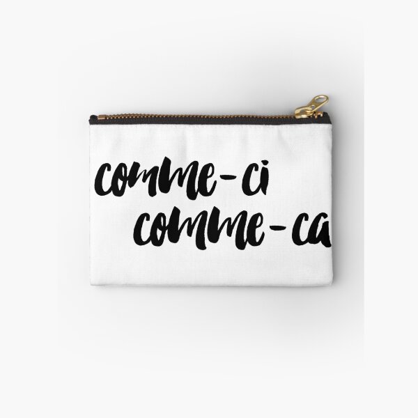 Aperçu de l'œuvre Comme-ci Comme-ca Handwritten French Quote créée et vendue par carodel.