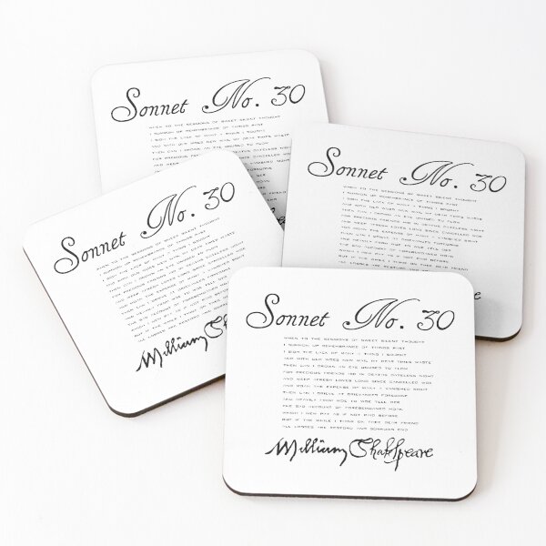 Item preview, Shakespeare Sonnet No. 30 designed and sold by Styled Vintage.
