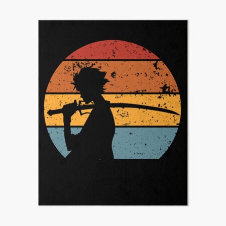 Artikel-Vorschau von Samurai Champloo Mugen Sonnenuntergang Silhouette, Mugen Samurai Champloo schwarzer Text, designt und verkauft von RainiearAguilos.