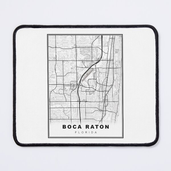 Item preview, Boca Raton Map designed and sold by Tamas Das.