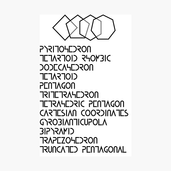 Item preview, polyhedron polyhedra regular polyhedron polyhedrons dodecahedron pentagon pyritohedron designed and sold by hive8.
