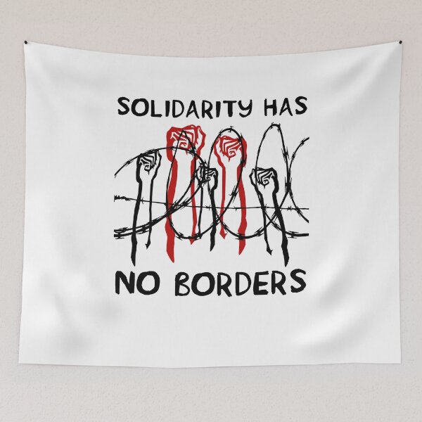 Item preview, Objector Bring Benefit Solidarity Has No Borders Abolish Ice Retro designed and sold by Marguerite042Ri.
