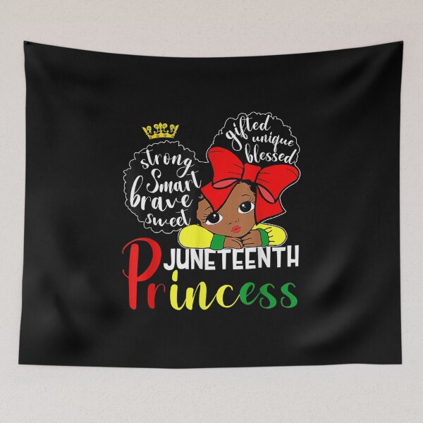 Item preview, Junenth Princess Black Girls Kids Afro American Freedom designed and sold by Levidean.