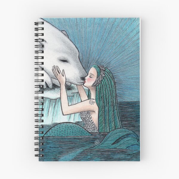 Aperçu de l'œuvre SIRÈNE ET OURS POLAIRE créée et vendue par Sara-Rae.