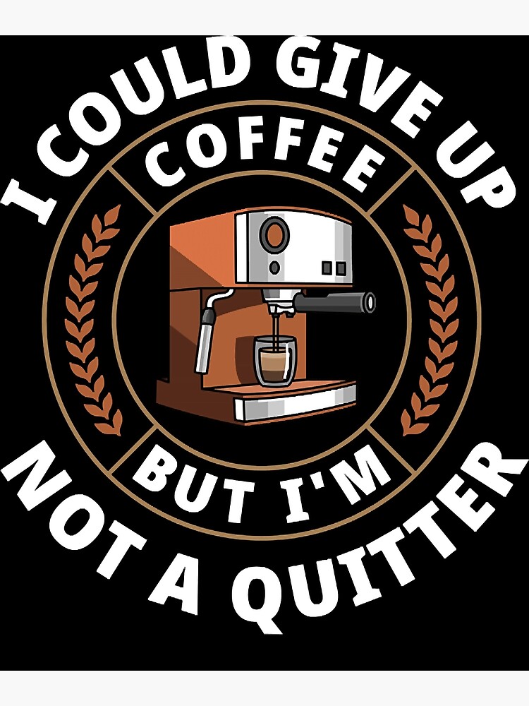 "Funny Espresso Machine and C Pun for Coffee Baristas " Poster for Sale