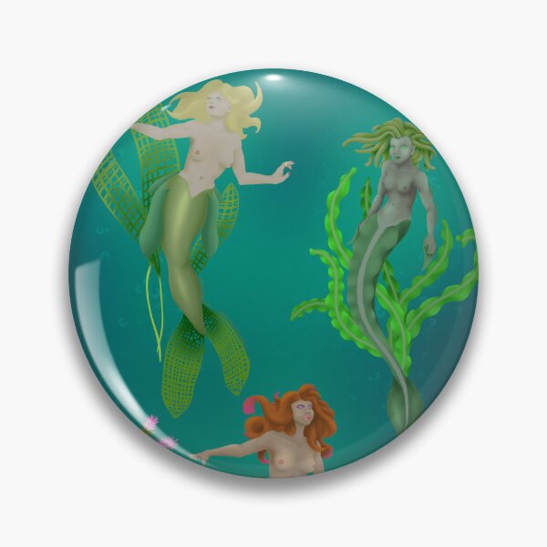 Item preview, Aquatic Plant Mermaids designed and sold by WildRedArts.