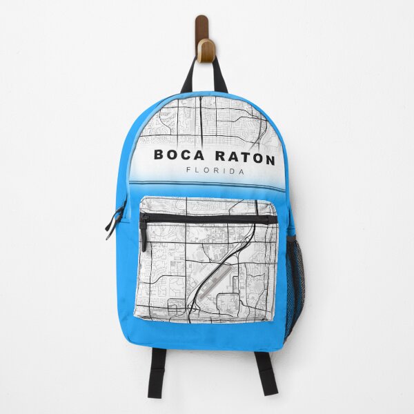 Item preview, Minimalist Blue Boca Raton Map designed and sold by Tamas Das.
