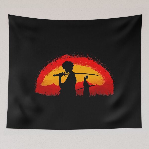 Item preview, Samurai Champloo walking on sunset    designed and sold by RainiearAguilos.