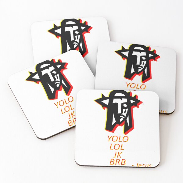 Item preview, YOLO LOL JK BRB Jesus * designed and sold by Sarcasmagic.