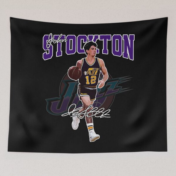 Item preview, John Stockton Legend Basketball Signature Vintage Retro 80s 90s Bootleg Rap Style designed and sold by MariaCollier.